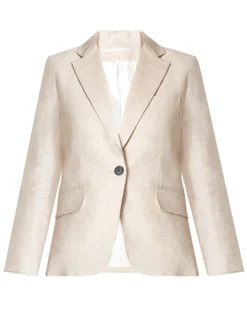 Veronica Beard Schoolboy Linen Dickey Jacket Clothing