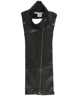 Veronica Beard Leather Moto Dickey Clothing