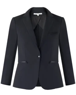 Veronica Beard Clothing Scuba Schoolboy Dickey Jacket