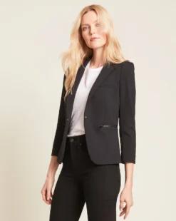 Veronica Beard Clothing Scuba Schoolboy Dickey Jacket