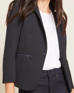 Veronica Beard Clothing Scuba Schoolboy Dickey Jacket