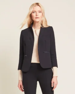 Veronica Beard Clothing Scuba Schoolboy Dickey Jacket