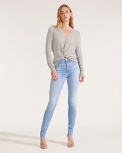 Veronica Beard Soren Twist-Front Sweater