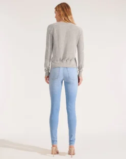 Veronica Beard Soren Twist-Front Sweater