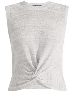 Veronica Beard Clothing Kellen Twist-Front Sweater