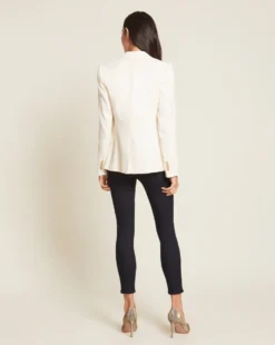 Veronica Beard Cutaway Linen Dickey Jacket 6 Veronica Beard Cutaway Linen Dickey Jacket