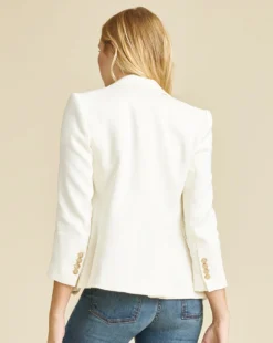 Veronica Beard Schoolboy Linen Dickey Jacket Clothing