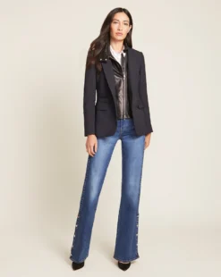 Veronica Beard Leather Moto Dickey Clothing