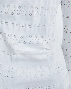 Veronica Beard Zip-Front Lace Jacket