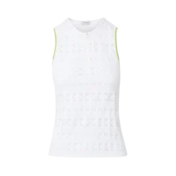 Veronica Beard Zip-Front Lace Tank