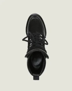 Veronica Beard Hasia Lace-Up Combat Bootie Shoes