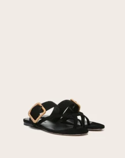 Veronica Beard Salva Crisscross Suede Sandal