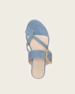 Veronica Beard Salva Crisscross Suede Sandal