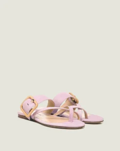 Veronica Beard Salva Crisscross Suede Sandal