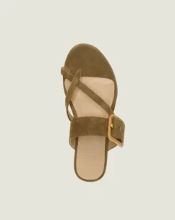 Veronica Beard Salva Crisscross Suede Sandal