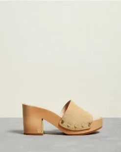 Veronica Beard Hannalee Suede Clog Sandal Best Sellers