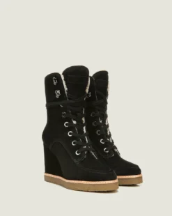 Veronica Beard Shoes Ananya Lace-Up Wedge Bootie