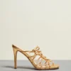 Veronica Beard Avita Knotted Strap Sandals Shoes