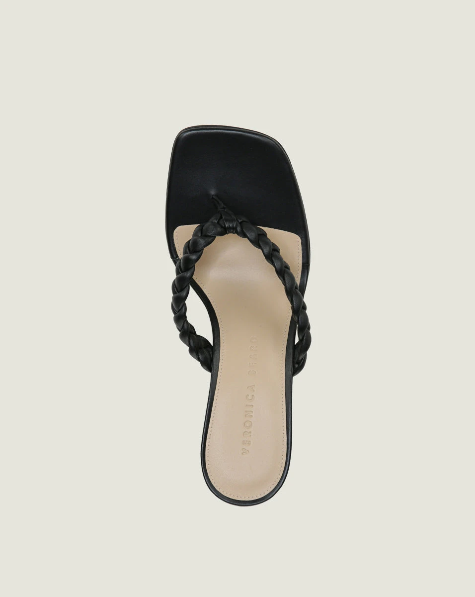 Veronica Beard The Miami Edit Marissa Kitten-Heel Sandal Veronica Beard The Miami Edit Marissa Kitten-Heel Sandal