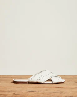 Veronica Beard Dodo Braided-Leather Sandal Shoes