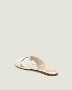 Veronica Beard Dodo Braided-Leather Sandal Shoes