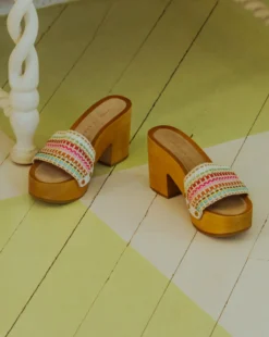 Veronica Beard Hannalee Woven Clog Sandal