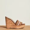 Veronica Beard Dali Woven Wedge Sandal Shoes