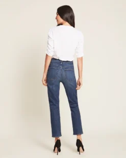 Veronica Beard Waldorf Ruched-Sleeve Tee