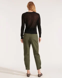 Veronica Beard Soren Twist-Front Sweater