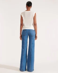 Veronica Beard Clothing Kellen Twist-Front Sweater