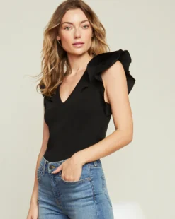 Veronica Beard Cathie Ruffled Top Clothing