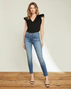 Veronica Beard Cathie Ruffled Top Clothing