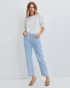Veronica Beard Clothing Blake Straight-Leg Jean
