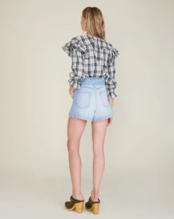 Veronica Beard Nori Paper-Bag Short