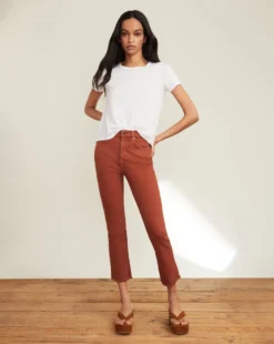 Veronica Beard Clothing Carly Kick-Flare Jean | Raw Hem