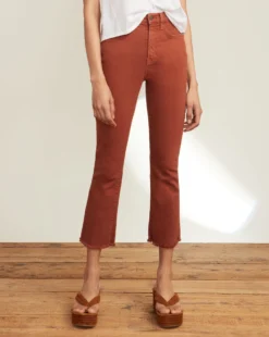 Veronica Beard Clothing Carly Kick-Flare Jean | Raw Hem