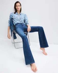 Veronica Beard Beverly Skinny-Flare Jean
