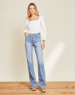 Veronica Beard Clothing Crosbie Wide-Leg Jean | Patch Pockets