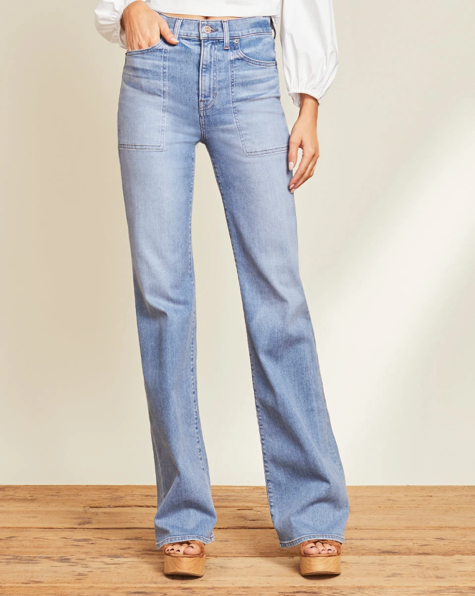 Veronica Beard Clothing Crosbie Wide-Leg Jean | Patch Pockets Veronica Beard Clothing Crosbie Wide-Leg Jean | Patch Pockets