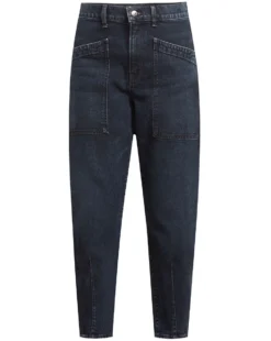 Veronica Beard Charlie Barrel Jean | Patch Pockets 5 Veronica Beard Charlie Barrel Jean | Patch Pockets