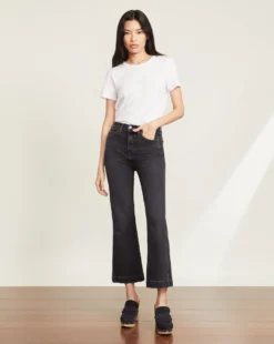 Veronica Beard Carson Ankle-Flare Jean