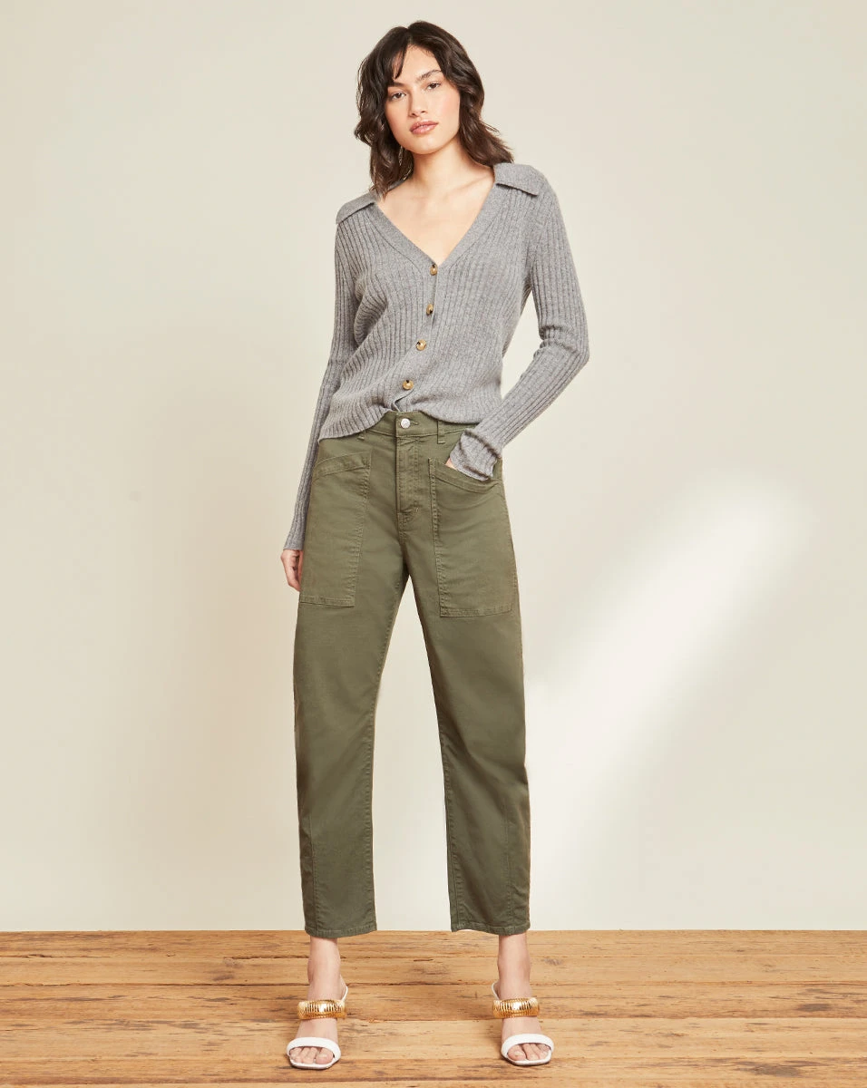 Veronica Beard Charlie Barrel Jean | Patch-Pockets Veronica Beard Charlie Barrel Jean | Patch-Pockets