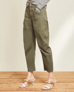 Veronica Beard Charlie Barrel Jean | Patch-Pockets