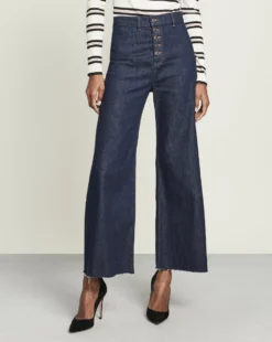 Veronica Beard Grant Wide-Leg Jean 4 Veronica Beard Grant Wide-Leg Jean