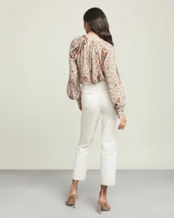 Veronica Beard Blake Straight-Leg Jean | Contrast Stitching Clothing