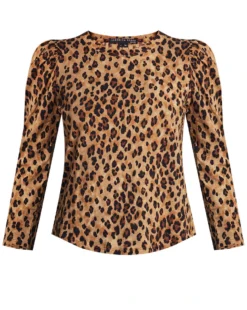 Veronica Beard Porter Leopard Tee Clothing