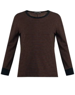 Veronica Beard Clothing Auden Striped Tee