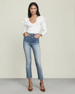 Veronica Beard Clothing Carly Kick-Flare Jean
