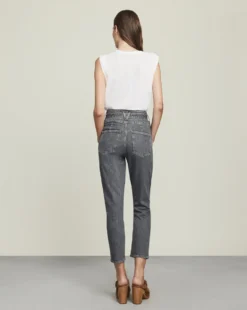 Veronica Beard Clothing Logan Straight-Leg Jean | Tie Belt