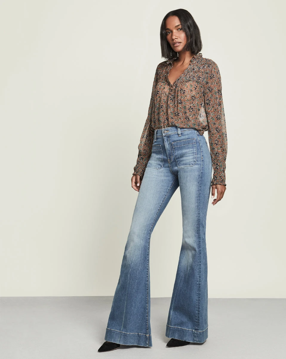 Veronica Beard Sheridan Bell-Bottom Jean | Extended Size Clothing Veronica Beard Sheridan Bell-Bottom Jean | Extended Size Clothing